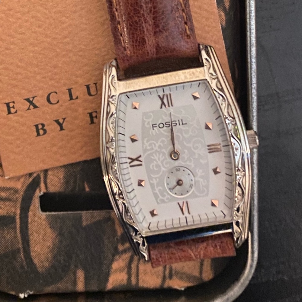 RARE #86 1993 NORDSTROM FOSSIL ART DECO WATCH ND-3127 (000086)